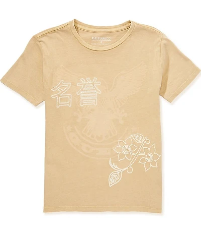 Guess Big Boys Embroidered Korean Short-Sleeve T-Shirt