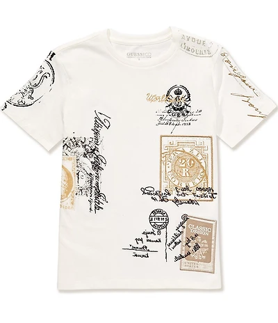 Guess Big Boys Long Sleeve Embroidered T-Shirt