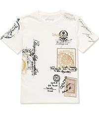 Guess Big Boys Short Sleeve Embroidered T-Shirt