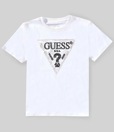 Guess Big Boys Short Sleeve Mini Me Graphic Triangle T-Shirt