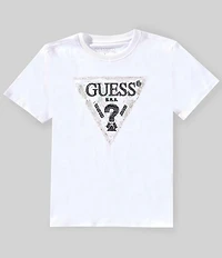 Guess Big Boys Short Sleeve Mini Me Graphic Triangle T-Shirt