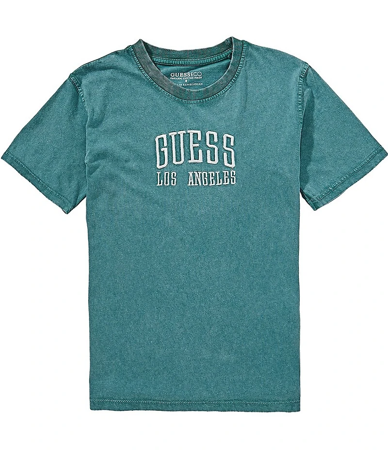 Guess Big Boys Short Sleeve Oversized Embroidered T-Shirt