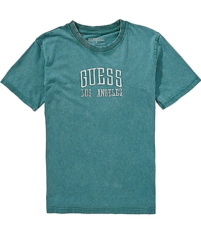Guess Big Boys Short Sleeve Oversized Embroidered T-Shirt