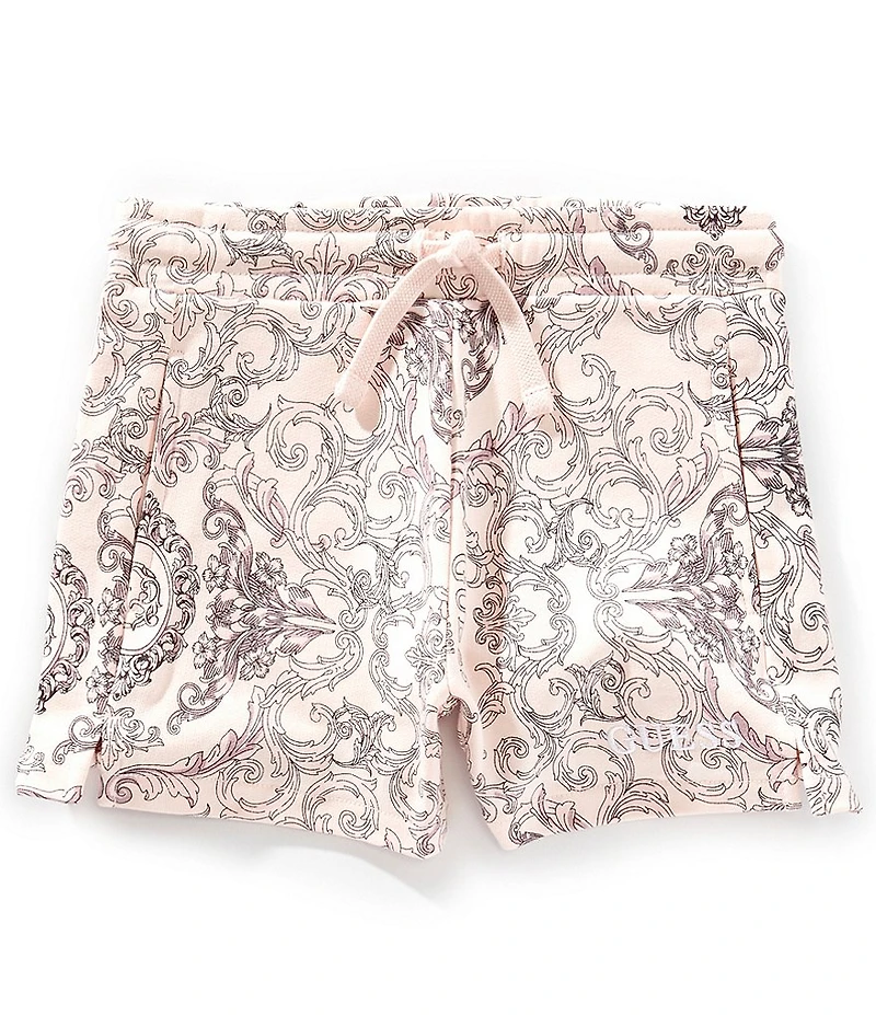 Guess Big Girls Printed Fleece Shorts