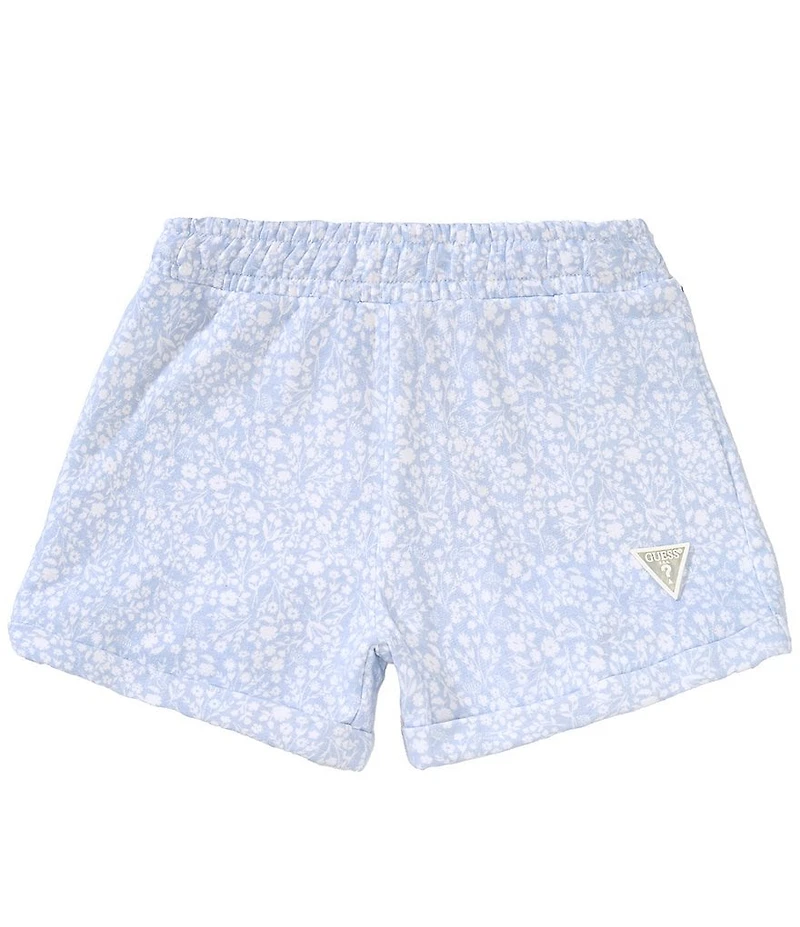 Guess Big Girls Sparkle Unbrushed-Fleece Shorts