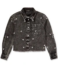 Guess Big Girls Long Sleeve Embellished Denim Jacket