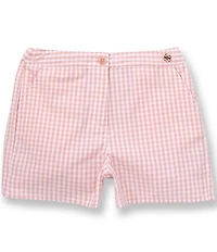 Guess Big Girls Vichy High Waist Checked Shorts
