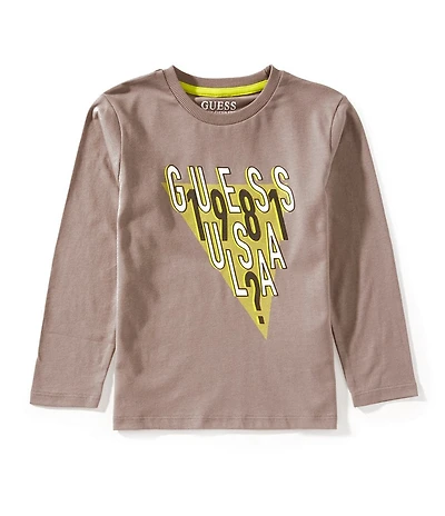 Guess Little Boys Long-Sleeve Printed T-Shirt