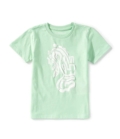 Guess Little Boys Short Sleeve Graphic Fish Logo T-Shirt