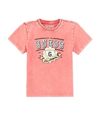 Guess Little Boys Short Sleeve Washed Graphic Print T-Shirt