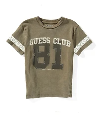 Guess Little Boys Boxy Short Sleeve Guess Club 81 Jersey T-Shirt