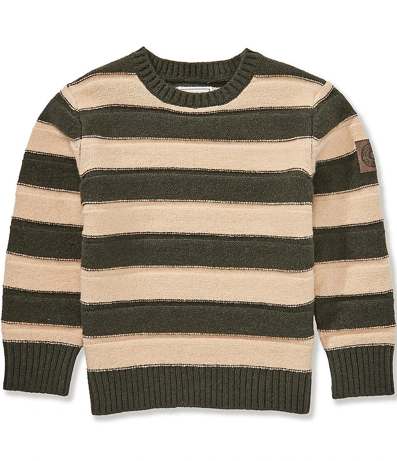 Guess Little Boys Long Sleeve Striped Sweater