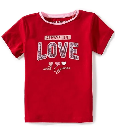 Guess Little Girls #double;Always In Love With Guess#double; Short-Sleeve T-Shirt