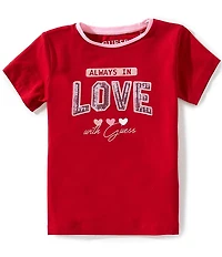 Guess Little Girls #double;Always In Love With Guess#double; Short-Sleeve T-Shirt