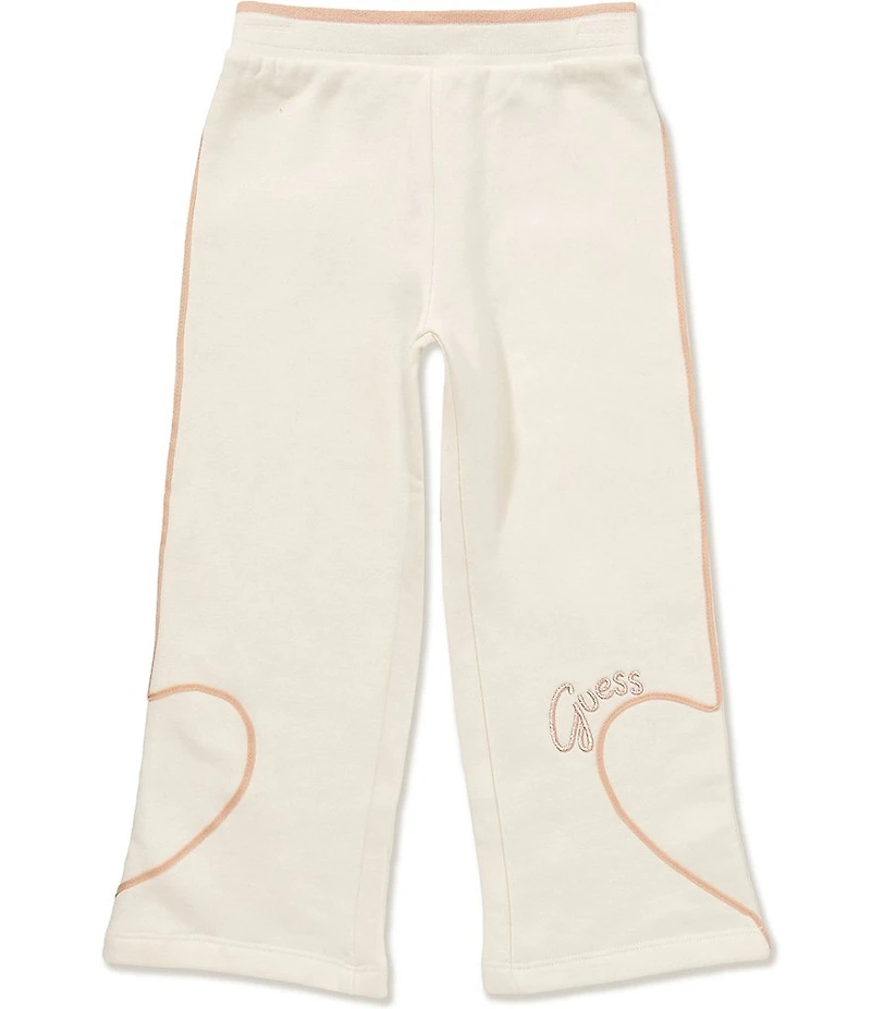 Guess Little Girls Heart-Appliqued Fleece Palazzo Pants