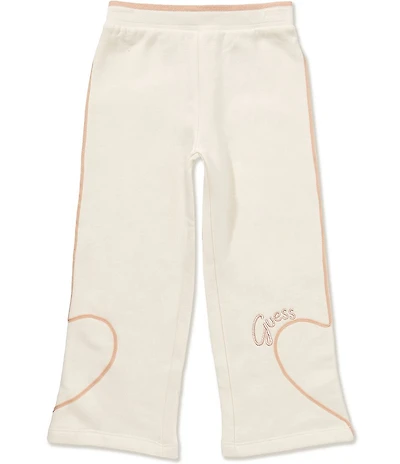 Guess Little Girls Heart-Appliqued Fleece Palazzo Pants
