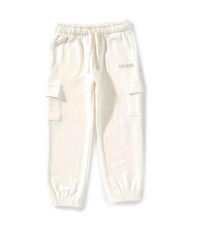 Guess Little Girls Embroidered Unbrushed Fleece Active Pants