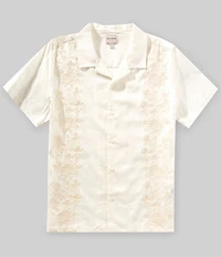 Guess Mosley Floral Short Sleeve Linen Blend Shirt