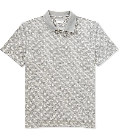 Guess Short Sleeve Logo Jacquard Polo Shirt