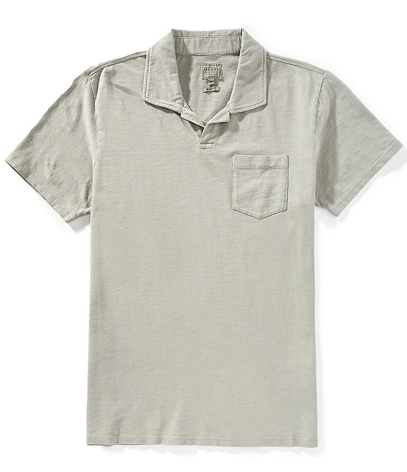 Guess Short Sleeve Slub Pocket Polo Shirt