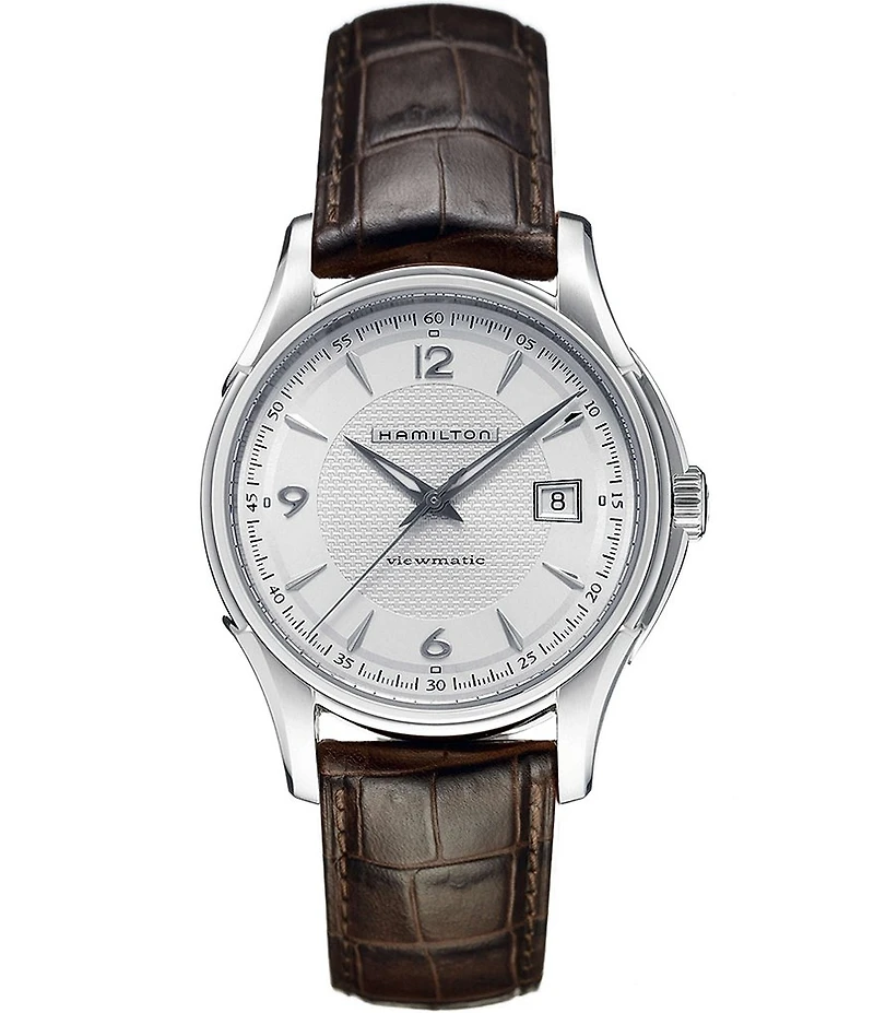 Hamilton Jazzmaster Viewmatic Brown Leather Automatic Watch