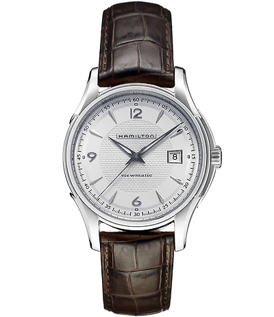 Hamilton Jazzmaster Viewmatic Brown Leather Automatic Watch