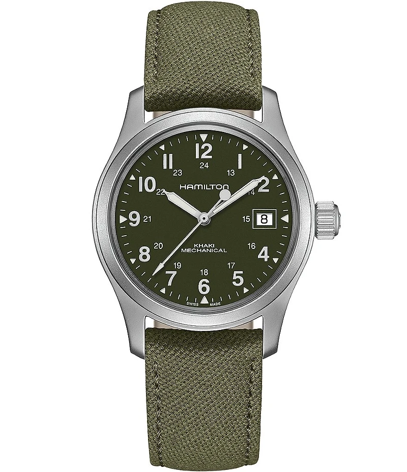 Hamilton Khaki Field Mechanical Canvas Strap Watch
