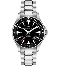 Hamilton Khaki Navy Scuba Automatic Crystal Sapphire Bracelet Watch