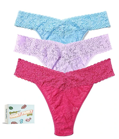 Hanky Panky Signature Lace® Original Rise Matchbox 3 Pack