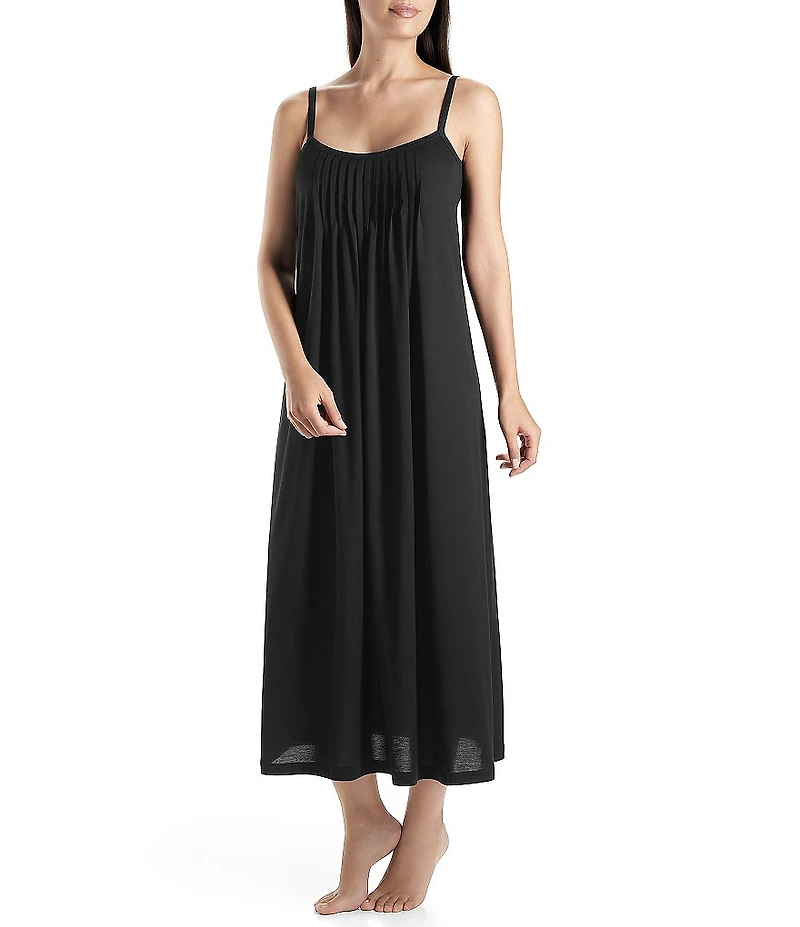 Hanro Juliet Knit Sleeveless Scoop Neck Long Cotton Nightgown