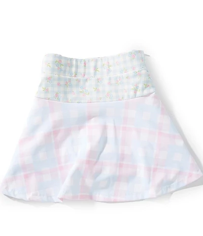 Happy Camp3r Big Girls Marshmallow Plaid June Skirt