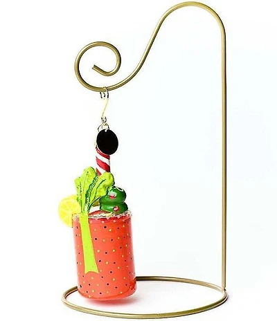 Happy Everything! Bloody Mary Shaped Ornament With Gold Stand
