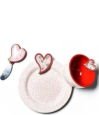 Happy Everything! Heart Embellishment Plate, Bowl & Spreader Set