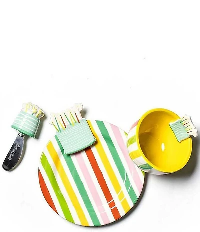 Happy Everything! Sparkle Cake Embellishment Plate, Bowl & Spreader Set
