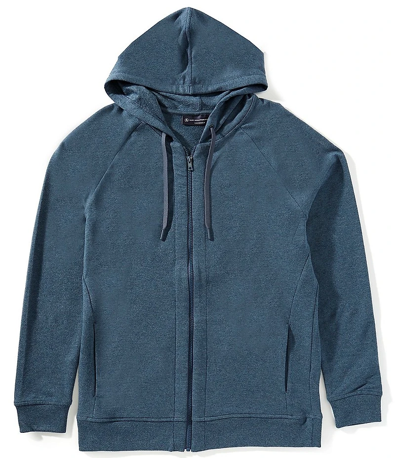 Hart Schaffner Marx Long-Sleeve Henley Solid Knit Lounge Hoodie Jacket