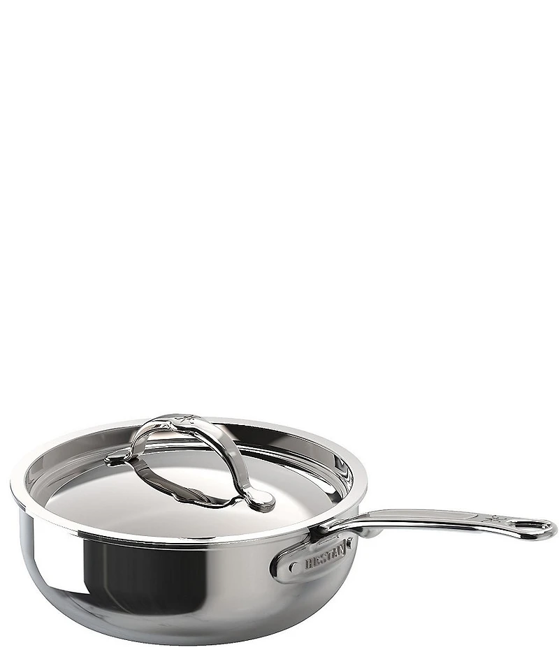 Hestan ProBond® Luxe 2-Quart Polished Professional Clad Stainless Steel Saucier