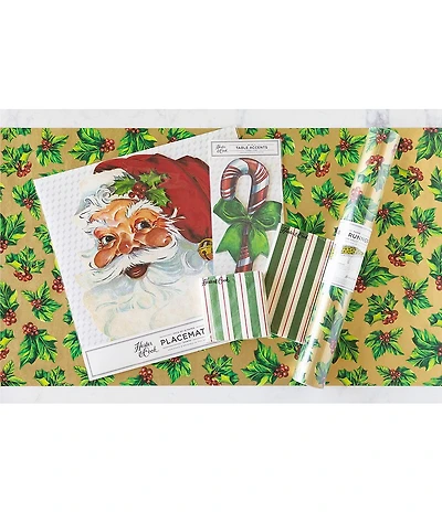 Hester and Cook Santa Paper Goods Table Setting