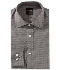 Hickey Freeman Modern Fit Spread Collar Gingham Dress Shirt