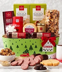 Hickory Farms Here Comes Cheer Holiday Gift Basket