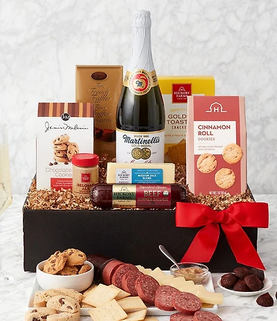 Hickory Farms Sparkling Cider & Snacks Gift Box