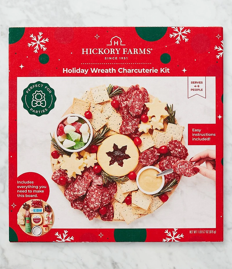Hickory Farms Wreath Charcuterie Kit