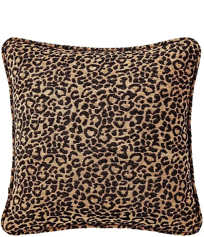 HiEnd Accents Adrienne Leopard Chenille Euro Sham
