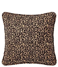 HiEnd Accents Adrienne Leopard Chenille Square Pillow