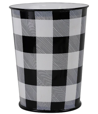 HiEnd Accents Bold Camille Buffalo Check Wastebasket