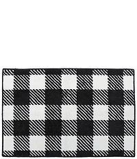 HiEnd Accents Camille Oversized Buffalo Check Bath Rug