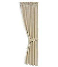 HiEnd Accents Charlotte Linen Lace Drapery Panel