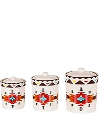 HiEnd Accents x Paseo Road Del Sol Southwestern Pattern 3-Piece Canister Set