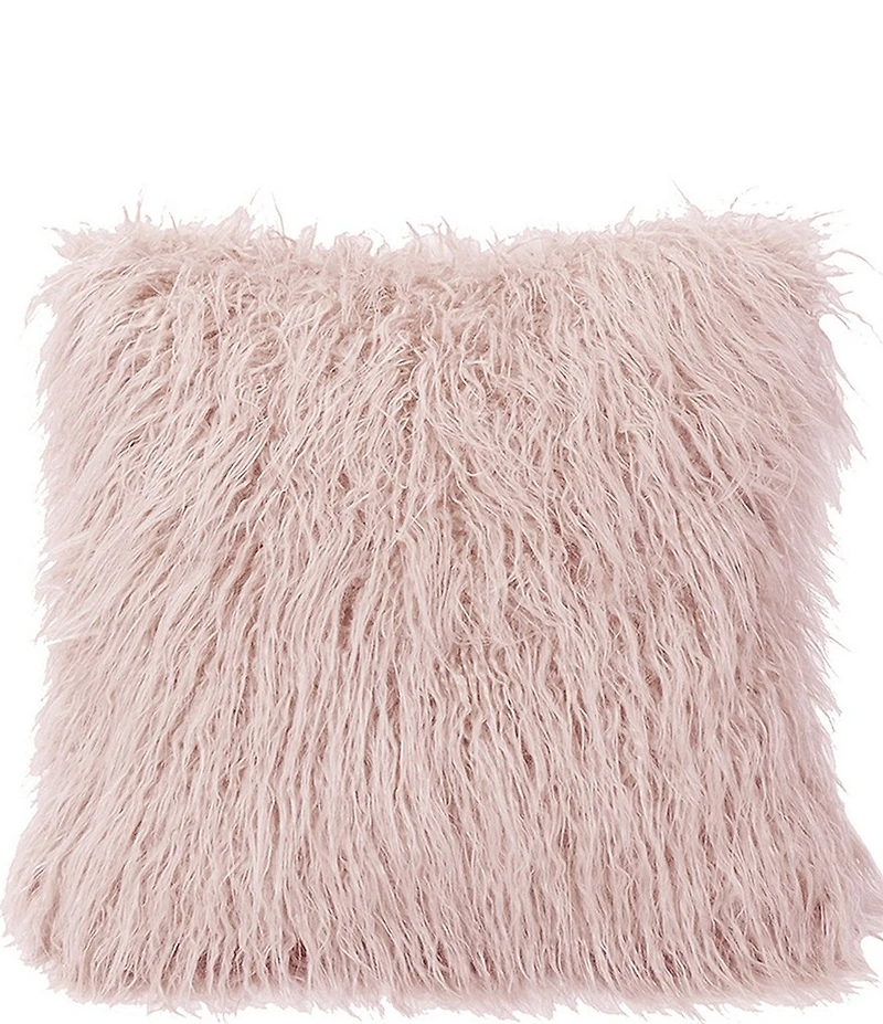 HiEnd Accents Mongolian Faux Fur Euro Sham