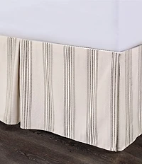 HiEnd Accents Prescott Tailored Stripe Fabric Bed Skirt