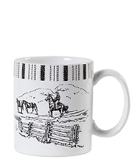 HiEnd Accents x Paseo Road Ranch Life Collection Ceramic Horse Mugs, Set of 4